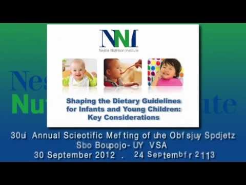 Shaping the dietary guidelines for infants and young children: key considerations