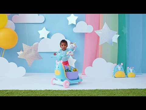 Hot new! Skip Hop Kids 3-in-1 Ride On Scooter and Wagon Toy, Unicorn
