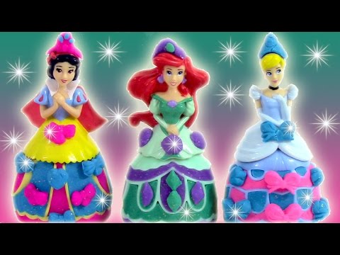 Pâte à modeler Princesse Cendrillon Arielle Blanche Neige Mix n match Disney Princesses