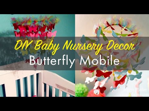 DIY Butterfly Crib Mobile Using Cricut