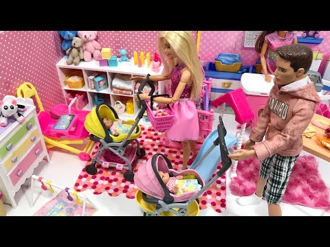 Barbie Babies Strollers Haley Ally Park!!